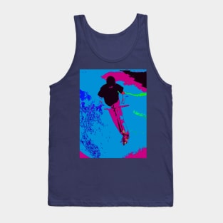 Riding the Galaxy - Stunt Scooter Rider Tank Top